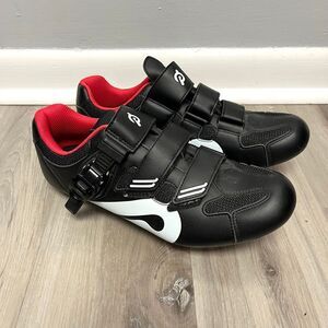 Peloton Black/Red Locking Adjustable Clip-in Cycling Shoes EU 41 / US M 8 / W 10